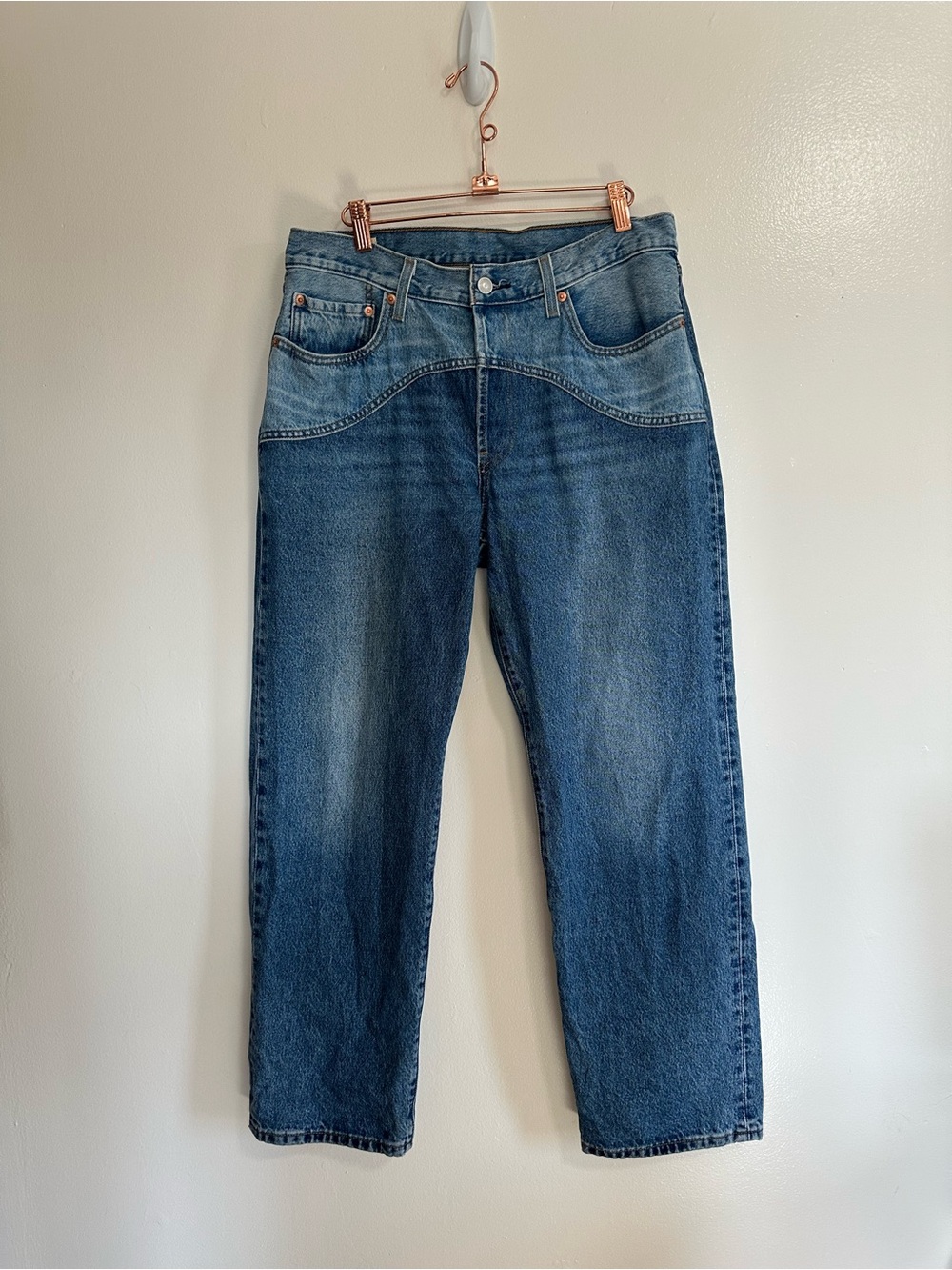 Levi's 501 90's Western Two-Tone Jeans, Size 31 - Picture 4 of 12
